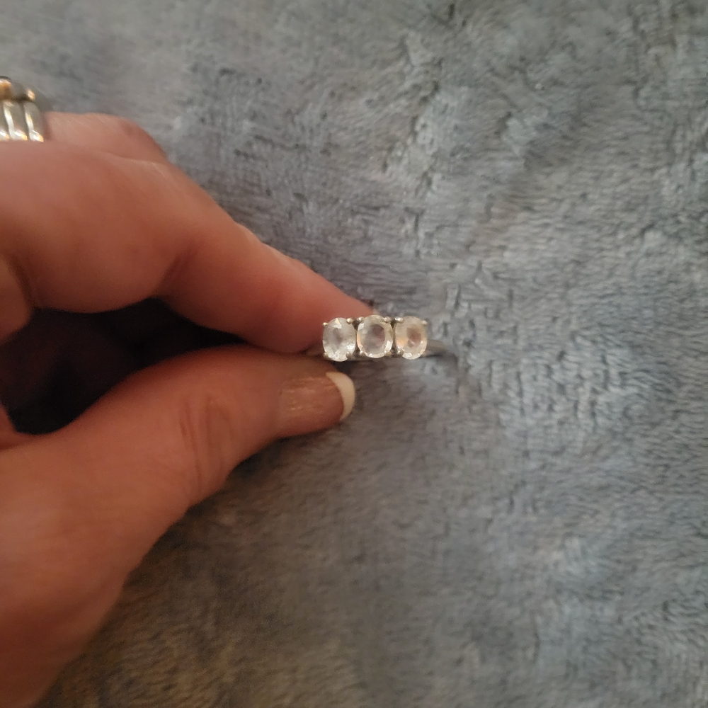 Elegant Sterling Silver Gemstone Ring